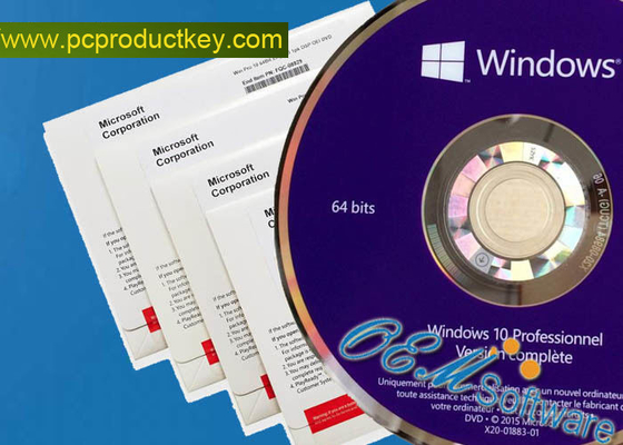 小売りの主Windows 10プロOemのパックのオンライン活発化64ビット勝利10 DVDパック